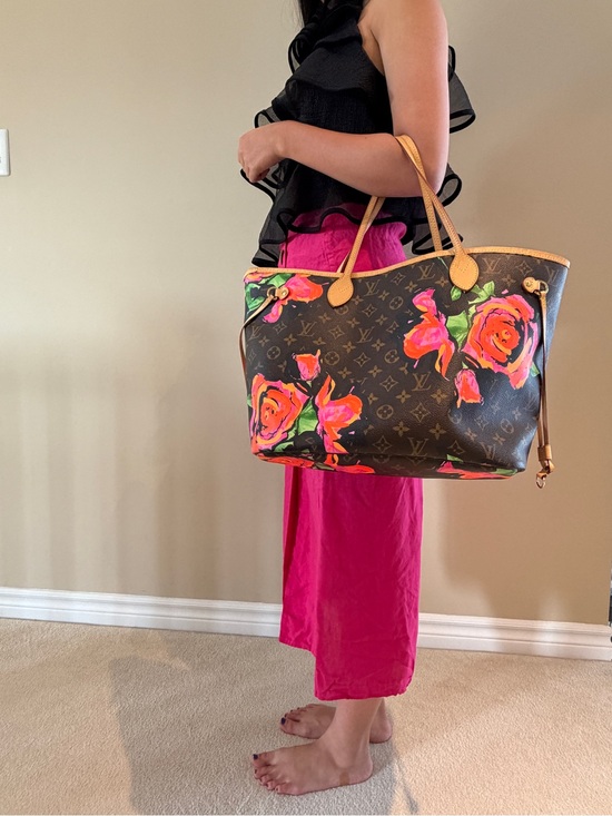 Louis Vuitton Handbags - Louis Vuitton Monogram Floral Neverfull Tote - Brown, Pink & Orange